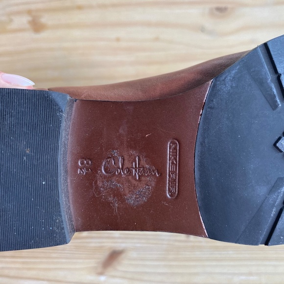 COLE HAAN Brown Small Heel Ankle Boots - Picture 6 of 7